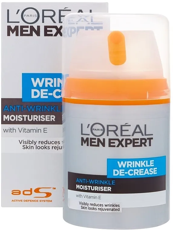 L'Oreal Paris Men Expert Wrinkle De-Crease Anti-Expression Wrinkles Moisturising Cream Hidratantna krema protiv mimičkih bora