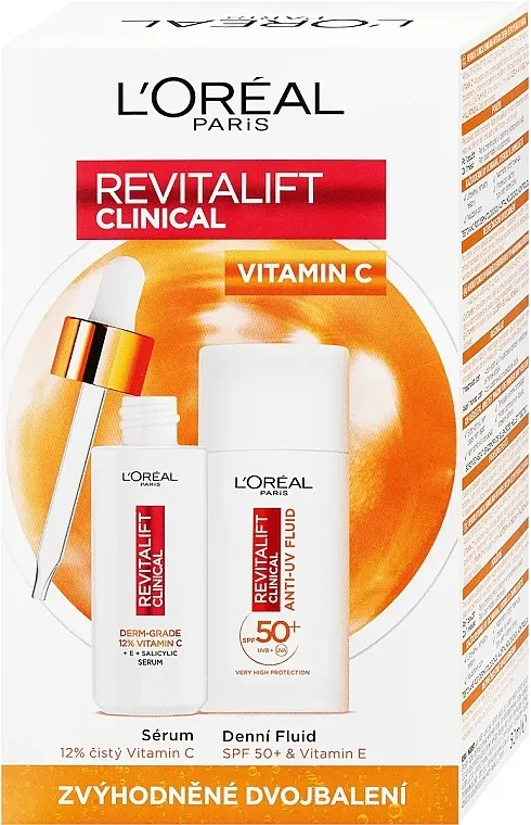 L'Oreal Paris Revitalift Clinical Vitamin C (serum/30ml + f/fluid/50ml) Set
