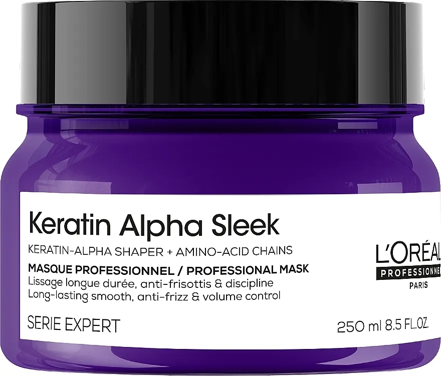 L'Oreal Professionnel Keratin Alpha Sleek Mask Profesionalna maska za zaglađivanje kose koja se puši