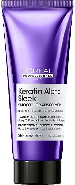 L'Oreal Professionnel Keratin Alpha Sleek Smooth Transformer Profesionalni tretman za zaglađivanje kose koja se kovrdža