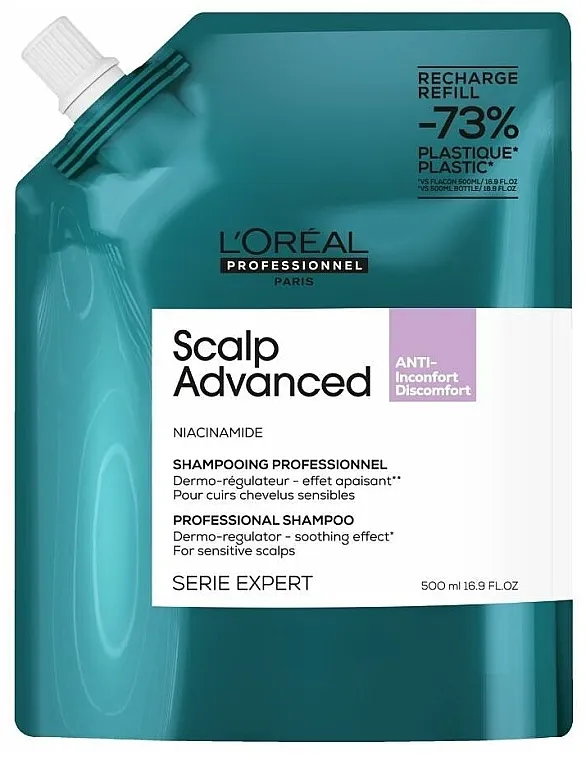 L'Oreal Professionnel Scalp Advanced Niacinamide Dermo-Regulator Shampoo (uzupełnienie) Profesionalni dermoregulirajući umirujući šampon za osetljivu kožu glave