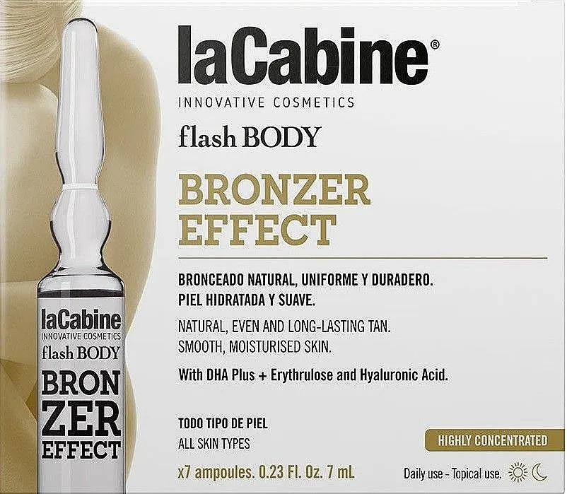 La Cabine Flash Body Bronzer Effect Ampule za bronzanje za prirodno tamnjenje tela