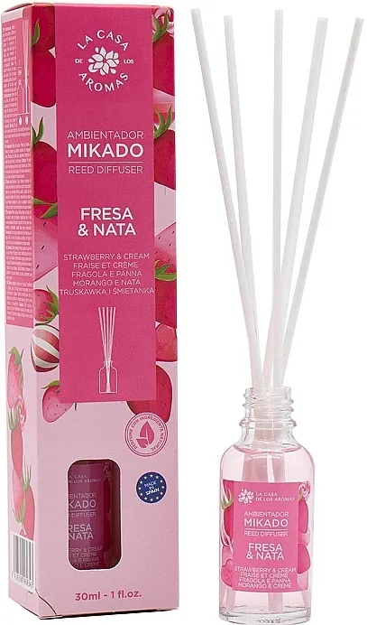 La Casa de Los Aromas Mikado Reed Diffuser Mirišljavi štapići Jagoda i Pavlaka