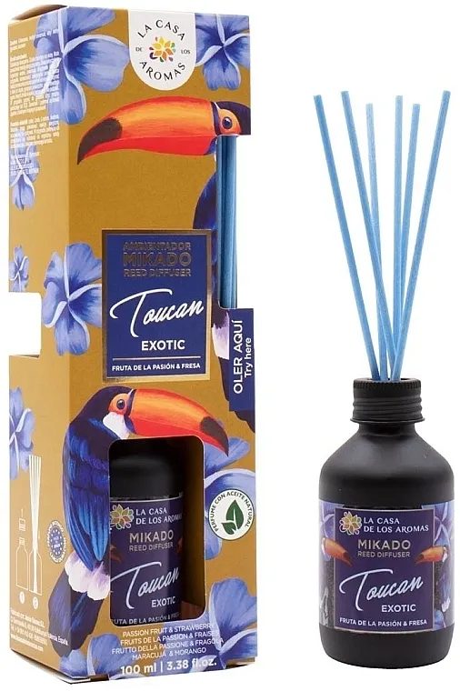 La Casa de Los Aromas Mikado Reed Diffuser Toucan Exotic Aroma difuzor