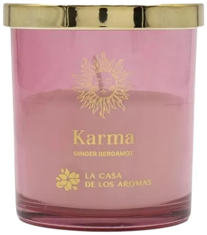 La Casa de Los Aromas Mystic Karma Ginger Bergamot Scented Candle Mirisna sveća Đumbir i bergamot