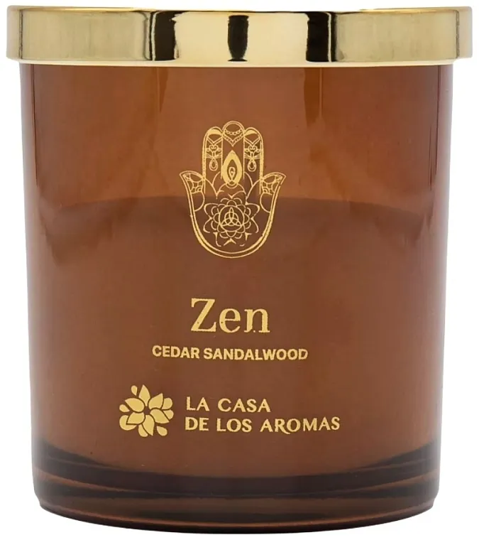 La Casa de Los Aromas Mystic Zen Cedar Sandalwood Scented Candle Mirisna sveća Kedrovina i sandalovina
