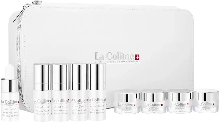 La Colline Clar•Ology Intensive Illuminating Programme (ser/8ml + ser/4x8ml + cr/4x7ml + bag) Set za negu lica