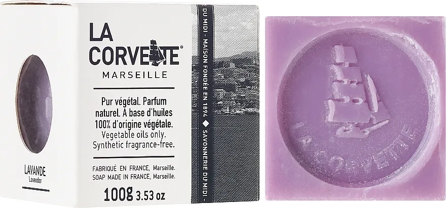 La Corvette Cube Parfume de Provence Lavender Sapun "Lavanda", u kutiji