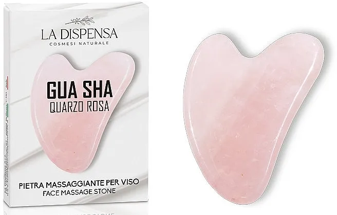 La Dipensa Gua Sha Ružičasti Kvarc Ploča za masažu gua sha