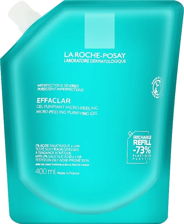 La Roche-Posay Effaclar Micro-Peeling Purifying Gel Mikro piling gel za čišćenje problematične kože lica i tela (zamenski uložak)