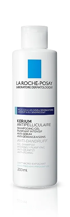 La Roche-Posay Kerium Anti-Dandruff Oily Sensitive Scalp Gel Shampoo Šampon-gel protiv masne prhuti