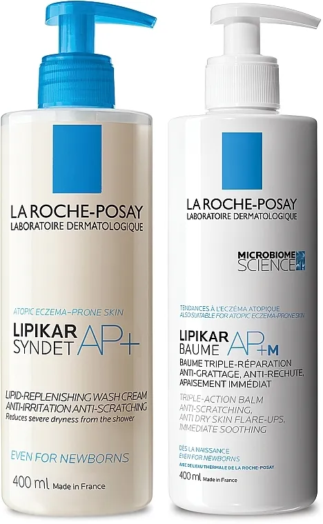 La Roche-Posay Lipikar (cr/400ml + balm/400ml) Set