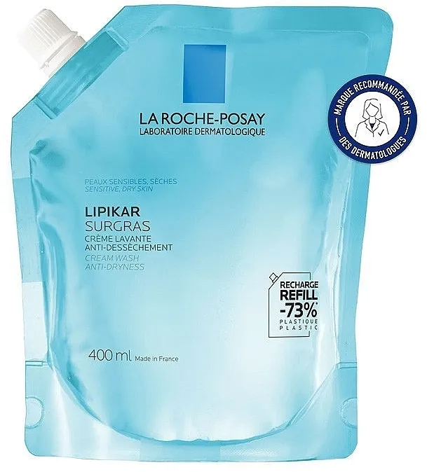 La Roche-Posay Lipikar Surgras Shower-Cream Refill Kremasti gel za tuširanje (punjenje)