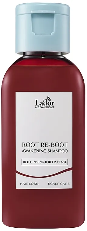 La'dor Root Re-Boot Awakening Shampoo Red Ginseng &amp; Beer Yeast (mini) Šampon za rast kose 'Crveni ženšen i pivski kvasac'