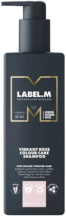 Label.m Professional Vibrant Rose Colour Care Shampoo Hranljivi šampon za farbanu kosu