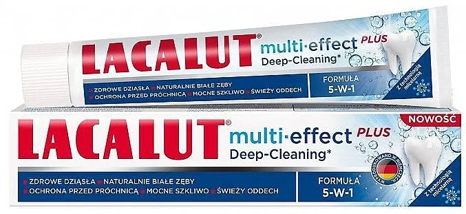 Lacalut Multi-Effect Plus Toothpaste Pasta za zube Multiefekt plus. Dubinsko čišćenje