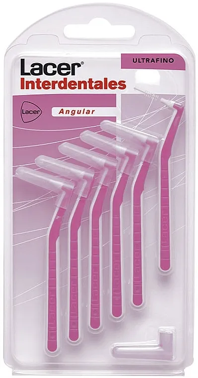Lacer Interdental Ultra-Fine AngularBrush Interdentalna četkica zakrivljena, ljubičasta