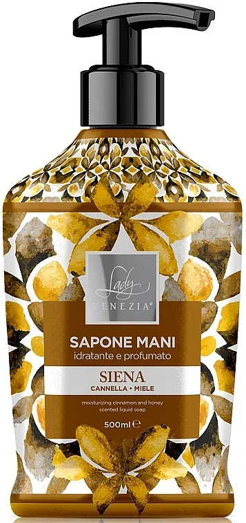 Lady Venezia Ceramiche Siena Liquid Soap Cinnamon &amp; Honey Tečni sapun za ruke Cimet i Med