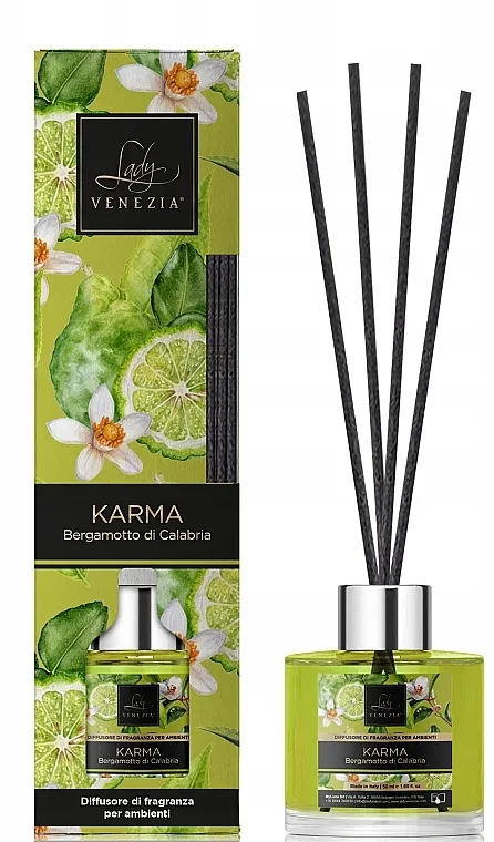 Lady Venezia Karma Calabrian Bergamot Home Diffuser Mirišljavi difuzor "Sensation. Kalabrijska bergamot"