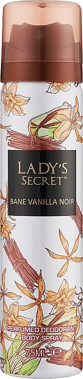Lady's Secret Bane Vanilla Noir Deodorant Spray Parfimisani dezodorans u spreju