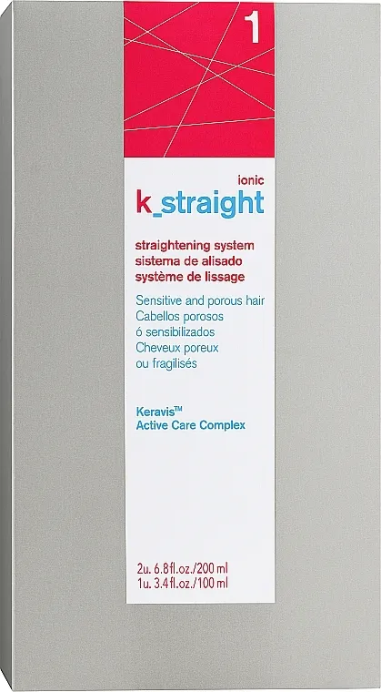 Lakme K.Straight Ionic Straightening System for Sensitive Hair 1 Termalni kompleks za ravnanje porozne kose