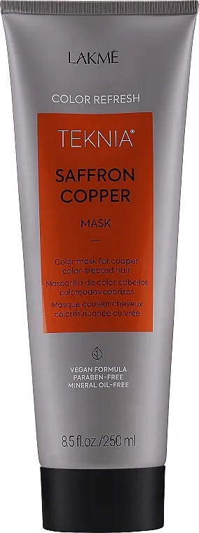 Lakme Teknia Color Refresh Saffron Copper Mask Maska za obnavljanje boje za bakreno obojenu kosu