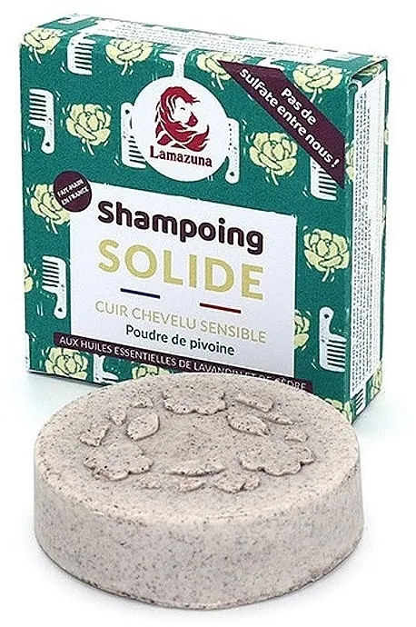 Lamazuna Solid Shampoo Čvrsti šampon za osjetljivo vlasište "Božur"