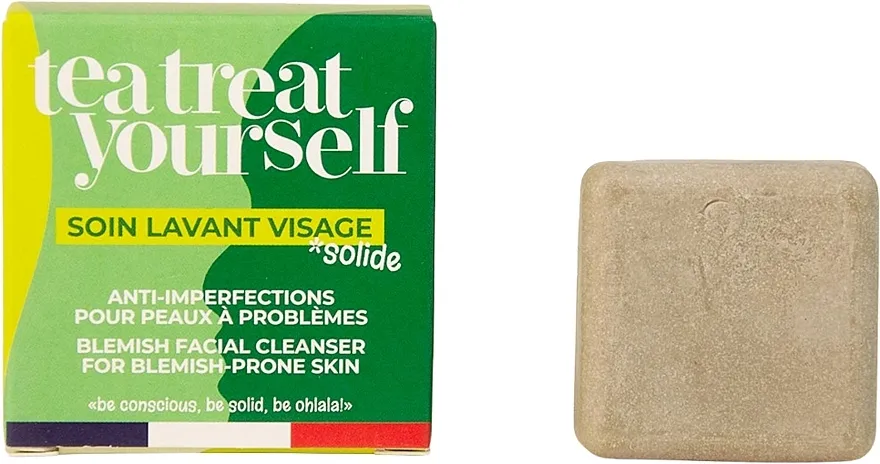 Lamazuna Tea Treat Yourself Solid Blemish Facial Cleanser Čvrsto sredstvo za pranje problematične kože
