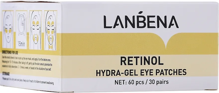 Lanbena Retinol Collagen Hydra-Gel Eye Patch Anti-aging hidrogel flasteri za oči s retinolom i kolagenom