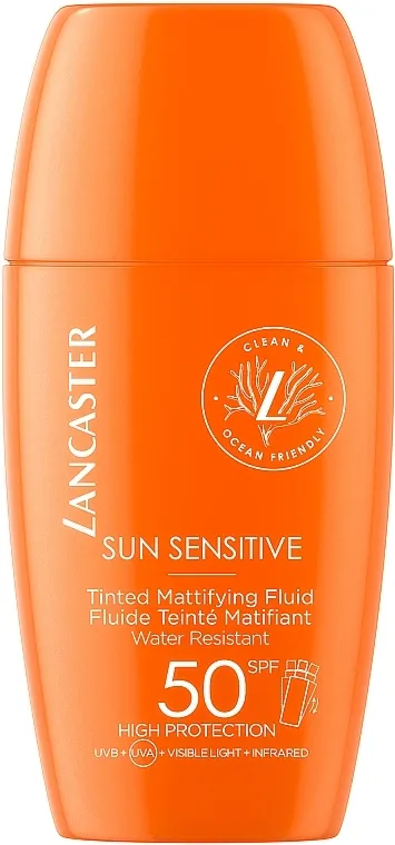 Lancaster Sun Sensitive Tinted Mattifying Fluid SPF50 Tonirani matirajući fluid za lice