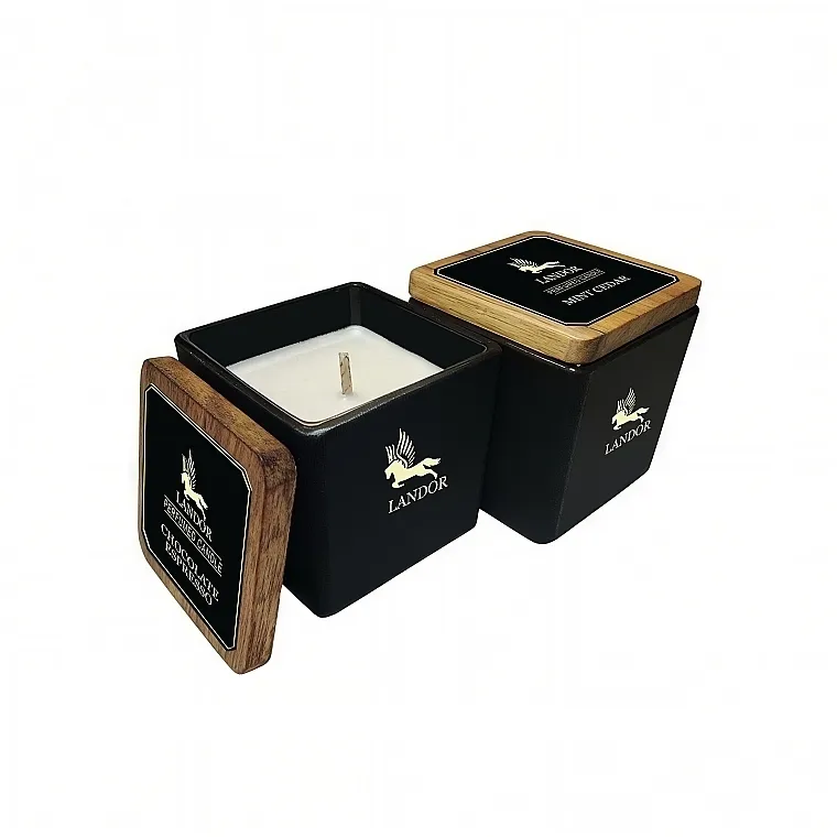 Landor Mint&amp;Coffee Perfumed Candle Set (candle/2x50ml) Set sveća