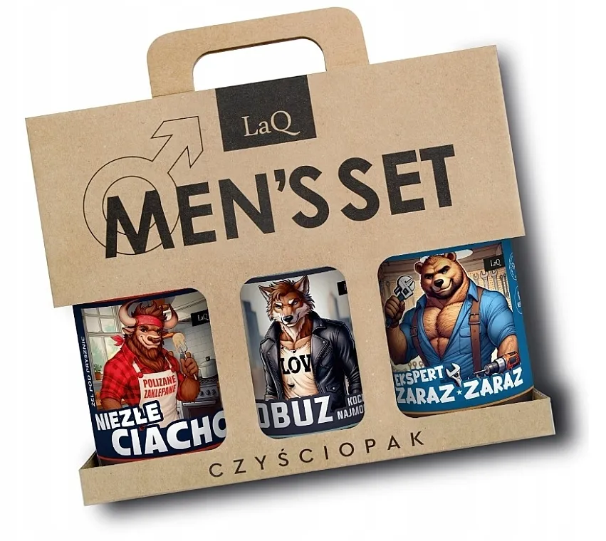 LaQ Men`s Set (sh/gel/3x500ml) Komplet