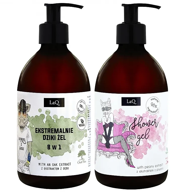 LaQ Peony &amp; Wild Boar (sh/gel/2x500ml) Set