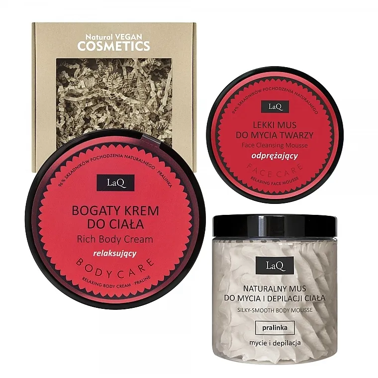 LaQ Praline (b/mousse/100g + f/mousse/40g + b/cr/200ml) Set