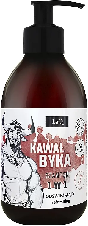 LaQ Refreshing Shampoo Osvežavajući šampon za muškarce Komad Bika