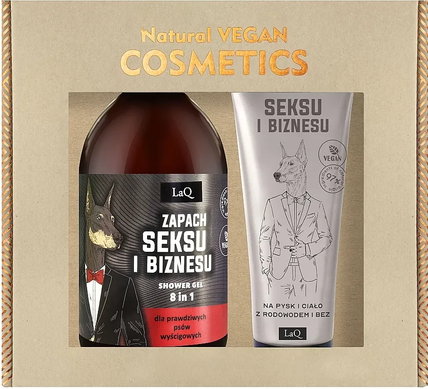 LaQ (sh/gel/500ml + b/balm/200ml) Komplet Doberman