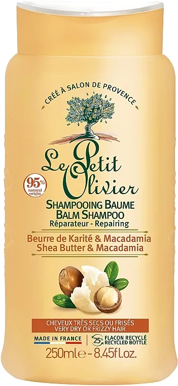 Le Petit Olivier Balm Shampoo Repairing Shea Butter Macadamia Šampon