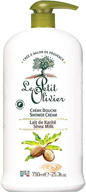 Le Petit Olivier Extra Gentle Shea Milk Shower Creams Krema za tuširanje "Karite i mlijeko"