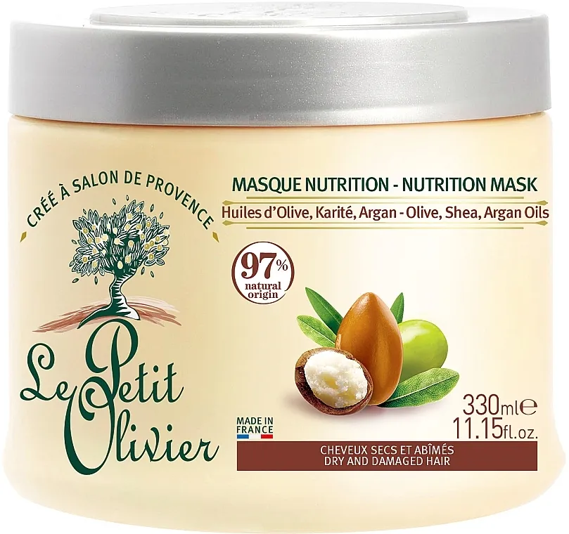 Le Petit Olivier Olive Karite Argan Masque Maska za suhu i oštećenu kosu