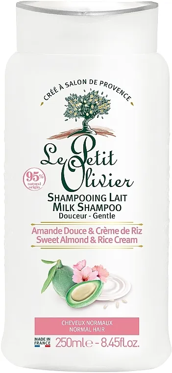 Le Petit Olivier Sweet Almond &amp; Rice Cream Šampon za normalnu kosu "Krema od slatkog badema i riže"
