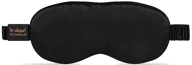 Le Silque Luxury Silk Pure Mask Black Svila maska za spavanje za oči, crna