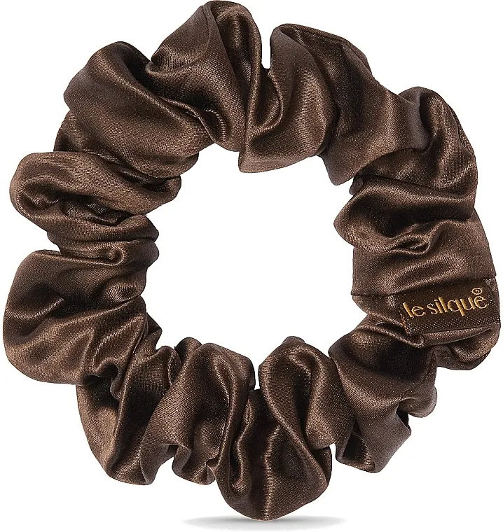Le Silque Luxury Silk Skrunchie Caffee Svilenkasta gumica za kosu, kafa