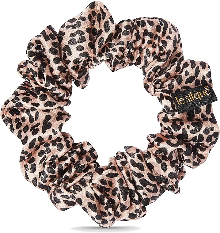Le Silque Luxury Silk Skrunchie Leopard Svilenkasta gumica za kosu, leopard