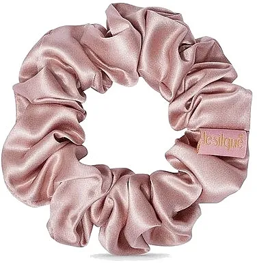 Le Silque Luxury Silk Skrunchie Sugar Pink Svilenkasta gumica za kosu, puder roze