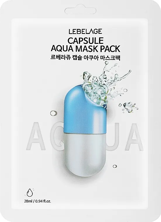 Lebelage Capsule Aqua Mask Pack Maska za lice u listovima