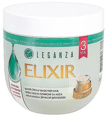 Leganza Elixir Cream Mask For Hair Kremasta maska za kosu 'Jogurt Eliksir'