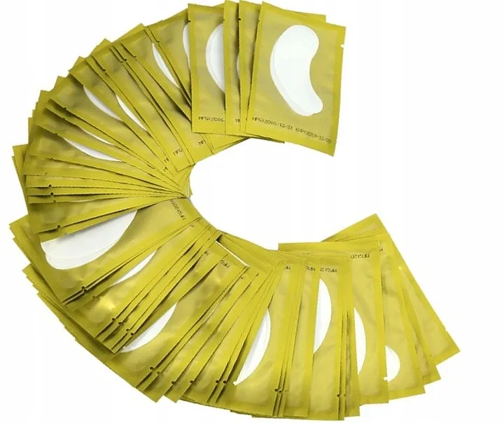 Lewer Lint Free Under Eye Gel Patches For Eyelash Extensons Gel flasteri za oči za nadogradnju trepavica, zlatni