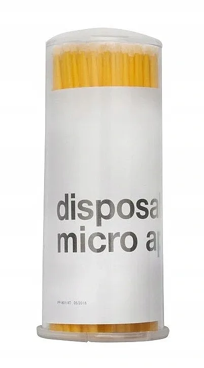 Lewer Micro Applicators Mikro aplikatori za trepavice, žuti, 100 kom