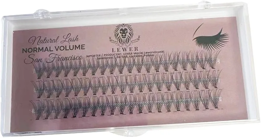 Lewer Natural Lash Normal Volume San Francisco Veštačke individualne trepavice, 14 mm C, 60 kom.