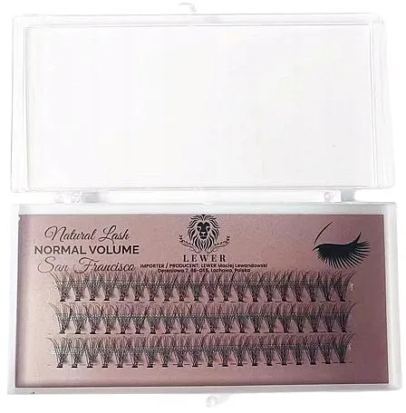 Lewer Natural Lash Normal Volume San Francisco Veštačke individualne trepavice, 9 mm C, 60 kom.